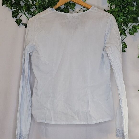 Weathervane. Women's Blouse. Vintage Clothing. Beautiful stitching. Size Large. - Picture 7 of 10